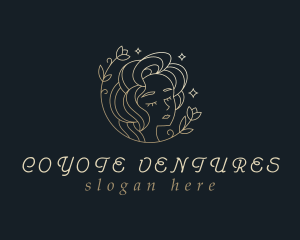 Floral Woman Cosmetics logo design