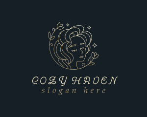 Floral Woman Cosmetics logo design