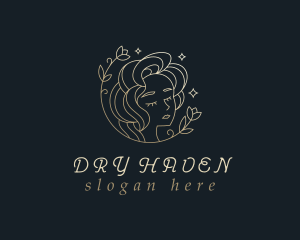 Floral Woman Cosmetics logo design