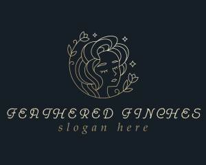 Floral Woman Cosmetics logo design