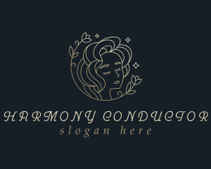 Floral Woman Cosmetics logo design