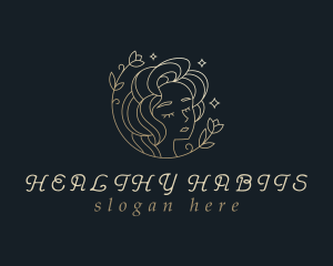 Floral Woman Cosmetics logo design