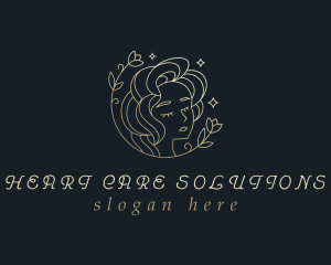 Floral Woman Cosmetics logo design