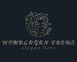 Floral Woman Cosmetics logo design