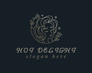 Floral Woman Cosmetics logo design