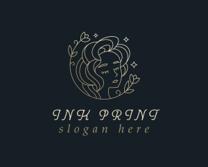 Floral Woman Cosmetics logo design