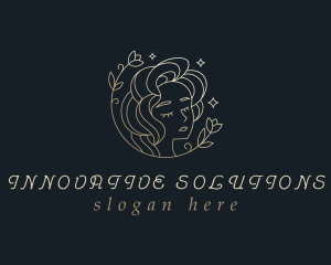 Floral Woman Cosmetics logo design