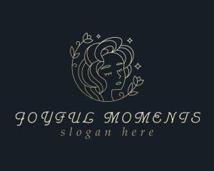 Floral Woman Cosmetics logo design