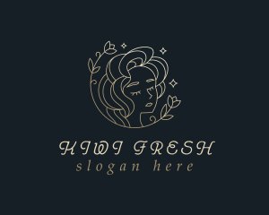 Floral Woman Cosmetics logo design