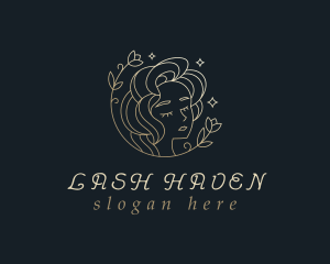 Floral Woman Cosmetics logo design