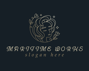 Floral Woman Cosmetics logo design