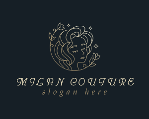 Floral Woman Cosmetics logo design