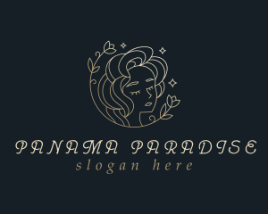 Floral Woman Cosmetics logo design