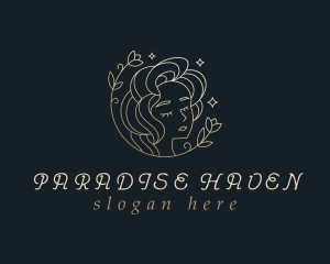 Floral Woman Cosmetics logo design