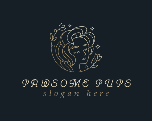 Floral Woman Cosmetics logo design