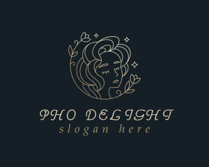 Floral Woman Cosmetics logo design