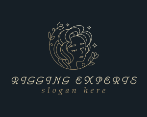 Floral Woman Cosmetics logo design