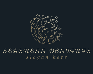 Floral Woman Cosmetics logo design