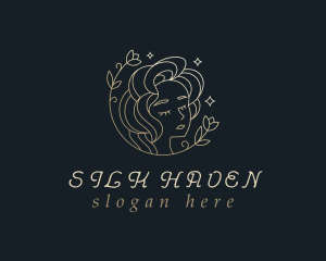 Floral Woman Cosmetics logo design