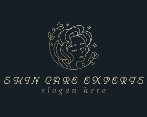 Floral Woman Cosmetics logo design