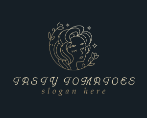 Floral Woman Cosmetics logo design