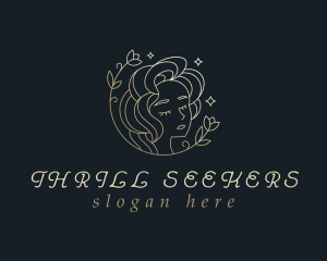 Floral Woman Cosmetics logo design