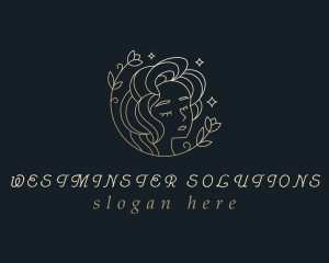 Floral Woman Cosmetics logo design