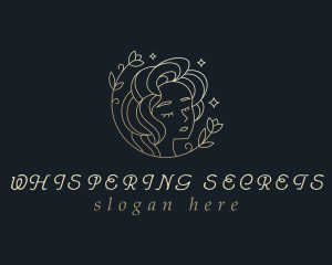 Floral Woman Cosmetics logo design