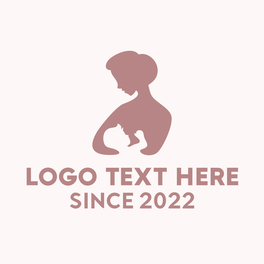 Breastfeeding Pediatric Silhouette Logo | BrandCrowd Logo Maker