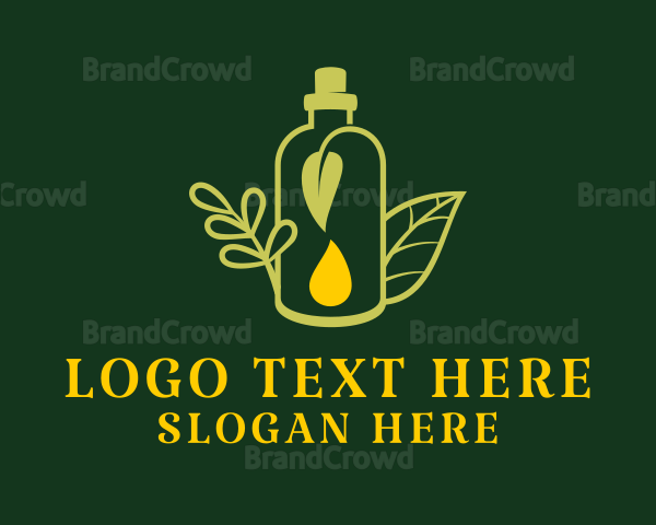 Organic Oil Jar Logo