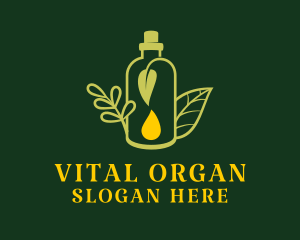 Organic Oil Jar  logo design