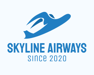 Airway - Blue Bird Plane logo design
