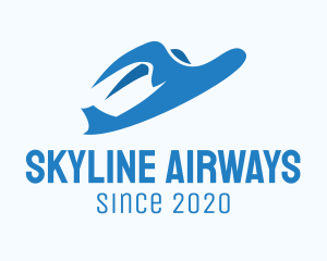 Blue Bird Plane logo design