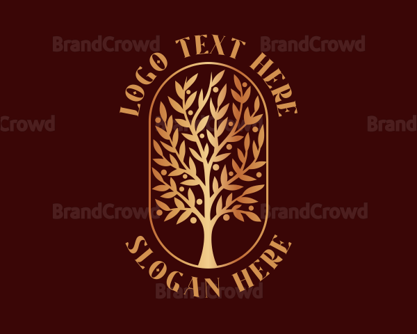 Gradient Tree Garden Logo