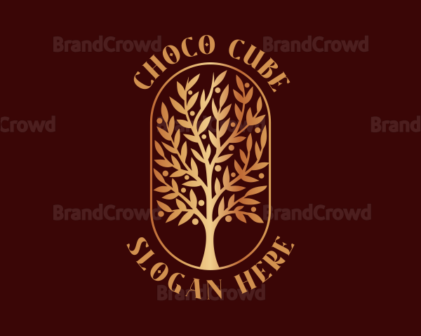 Gradient Tree Garden Logo