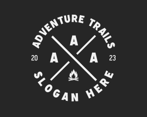 Outdoor Campfire Adventure logo design