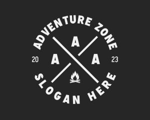 Outdoor Campfire Adventure logo design