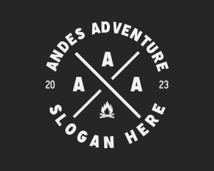 Outdoor Campfire Adventure logo design