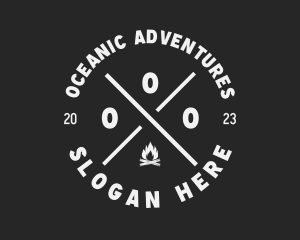 Outdoor Campfire Adventure logo design