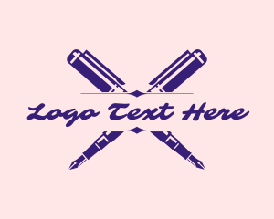 Creative - Author Pen Novel logo design