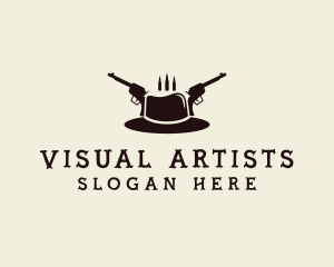 Costume - Western Fedora Hat logo design