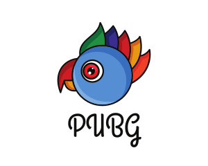 Colorful Parrot Head Logo