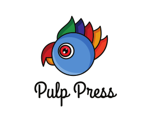 Colorful Parrot Head logo design