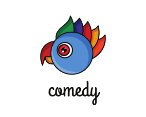 Designer - Colorful Parrot Head logo design