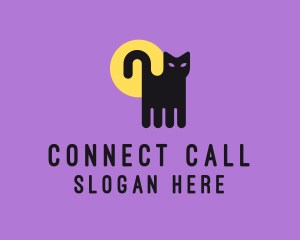 Halloween Pet Cat logo design