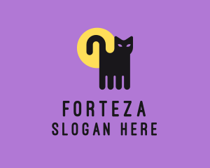 Halloween Pet Cat logo design