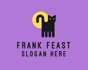 Halloween Pet Cat logo design