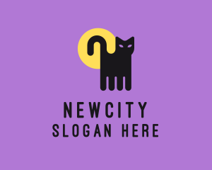 Halloween Pet Cat logo design