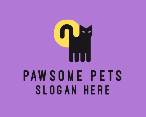 Pet - Halloween Pet Cat logo design