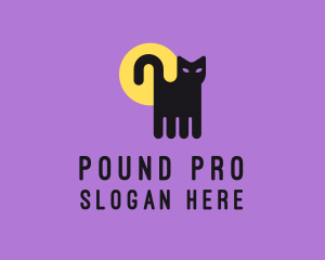 Halloween Pet Cat logo design